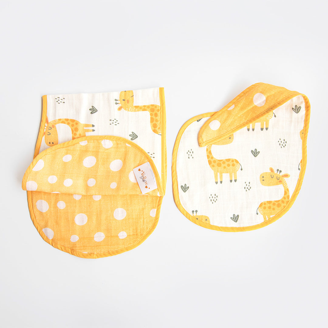 6 Pc | Personalized Giraffe Baby Gift Basket | 0-4 Years