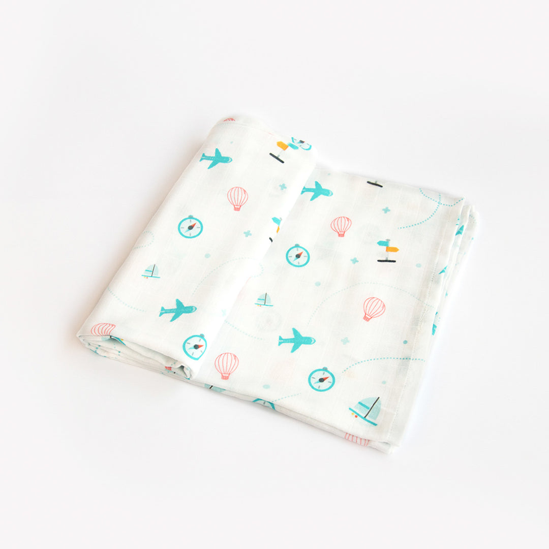 6 Pc | Personalized Lil Travellers Baby Gift Basket | 0-4 Years