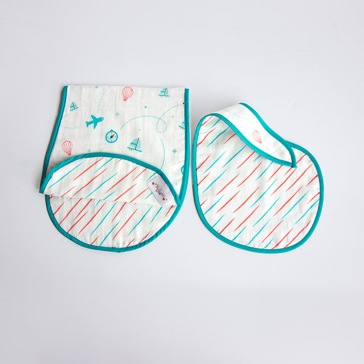 6 Pc | Personalized Doodle Rain Baby Gift Basket | 0-4 Years