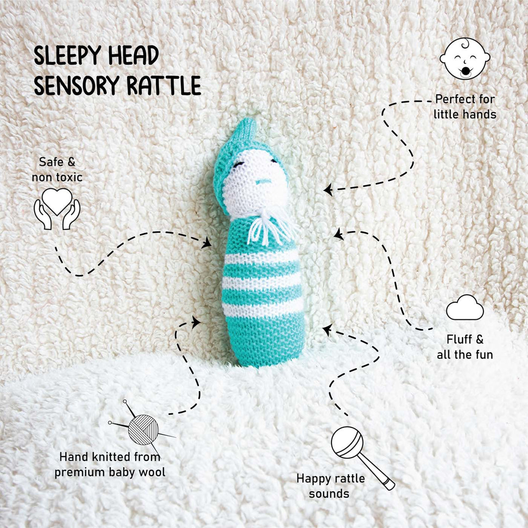 8 Pc | Personalized Doodle Circles Baby Gift Basket | 0-4 Years