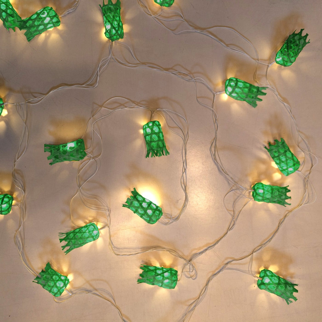 Bell Shaped Eco-Friendly Handmade Woven Bamboo LED Fairy Light