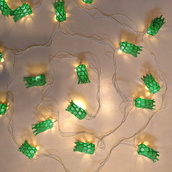 Bell Shaped Eco-Friendly Handmade Woven Bamboo LED Fairy Light
