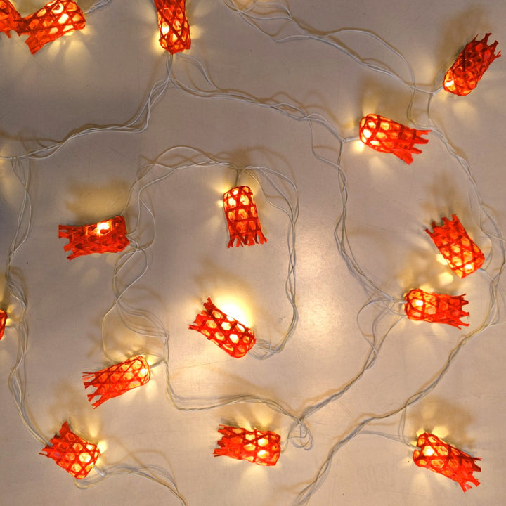 Bell Shaped Eco-Friendly Handmade Woven Bamboo LED Fairy Light