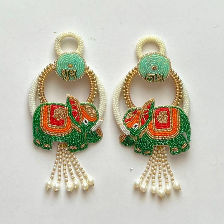 Handmade Beaded Elephant Shubhlabh Hanging
