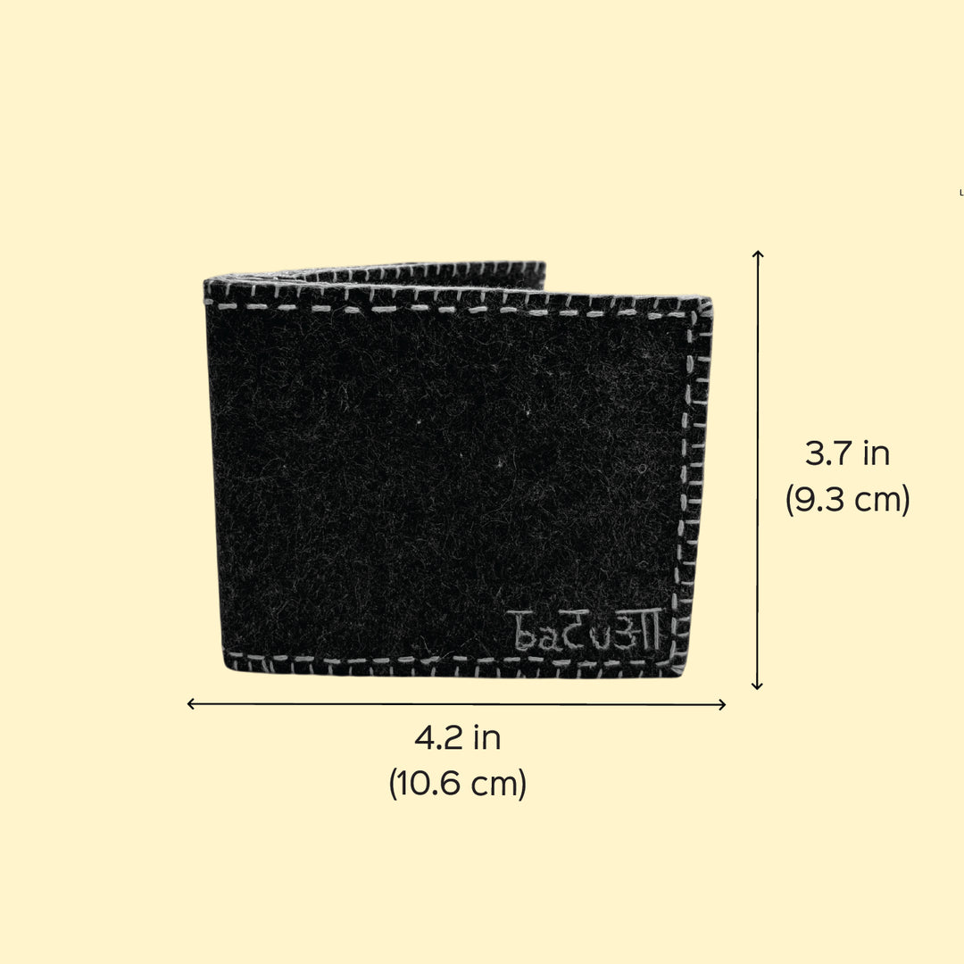 Handmade Travel Batua Wallet | Navy Blue