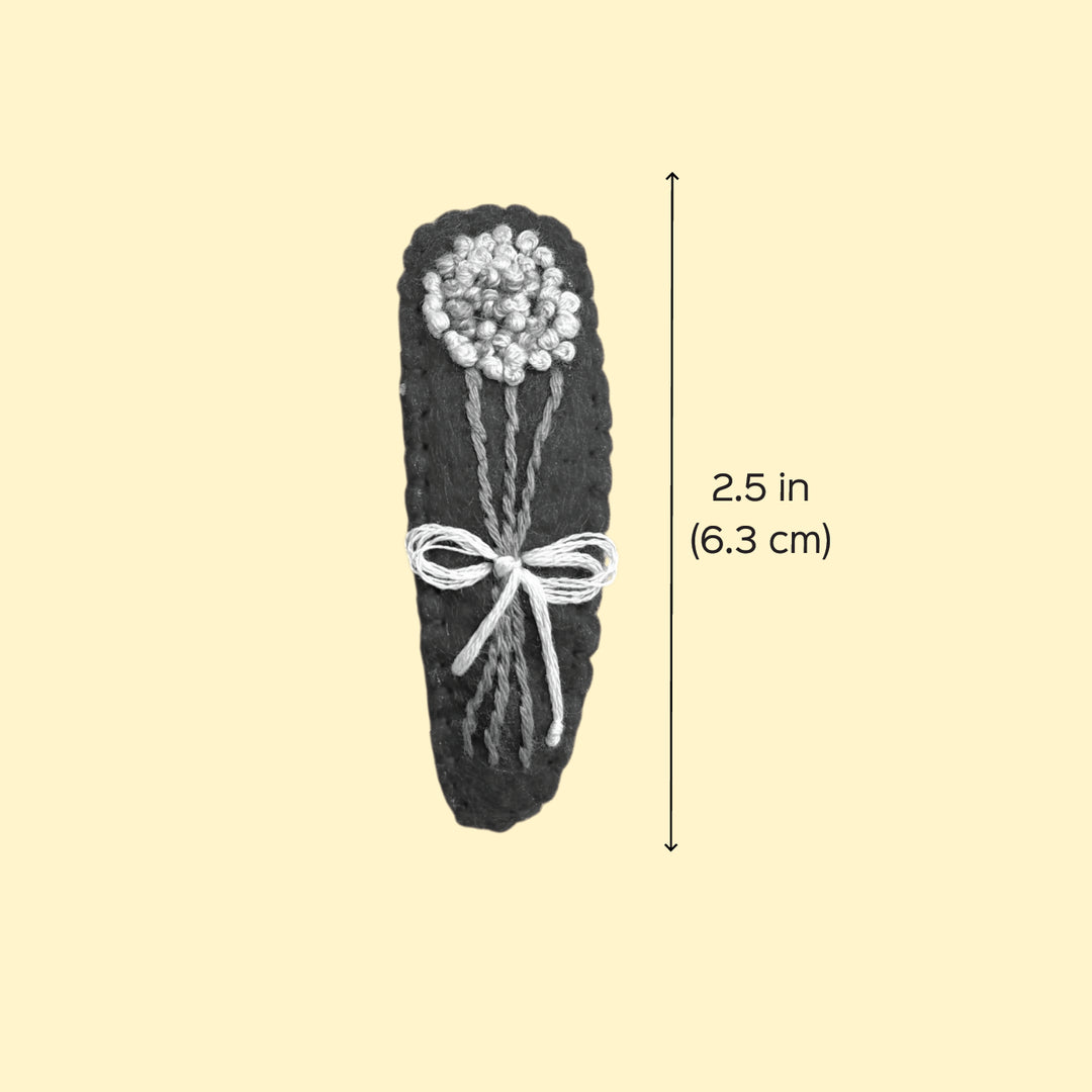 Tiny Blooms French Knot Flower Hair Clips | Set of 2