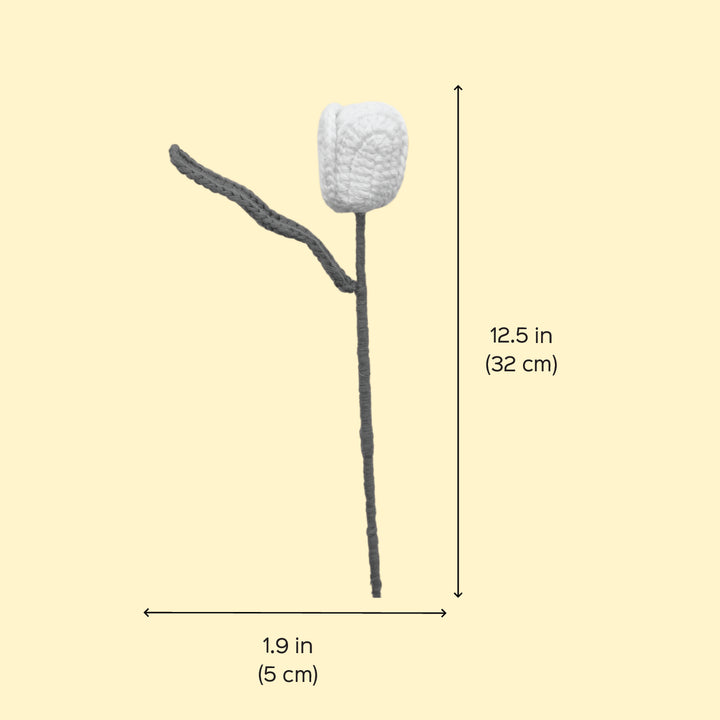 Handmade Crochet Tulip Flower