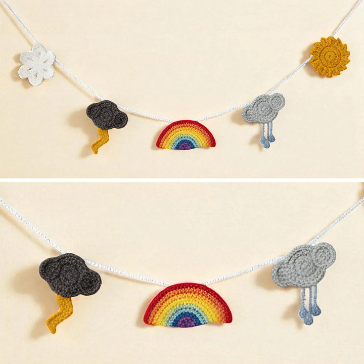 42 Inch | Handmade Crochet Seasons Theme Bunting
