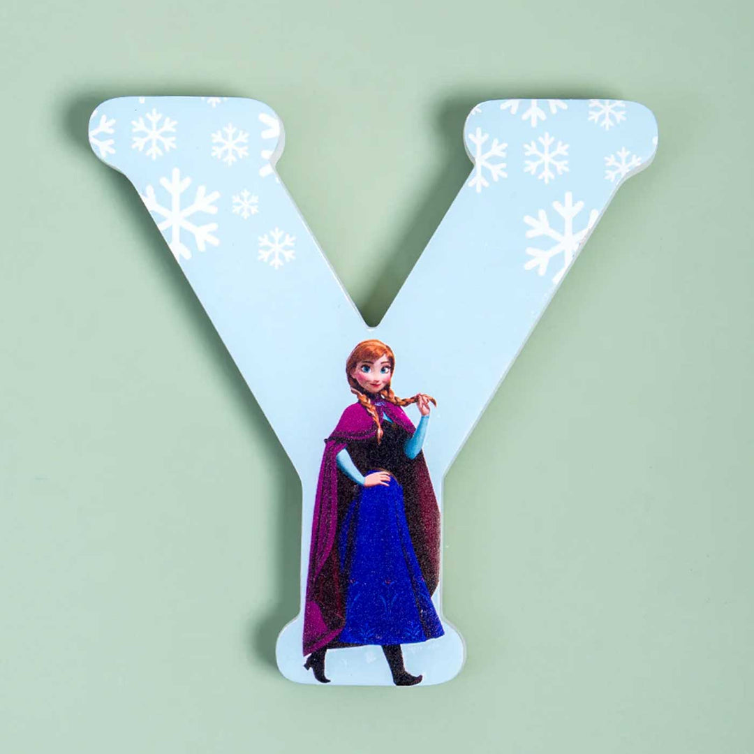 Handmade Frozen Princess Theme MDF Wood 3D Wall Letter For Kids - Y