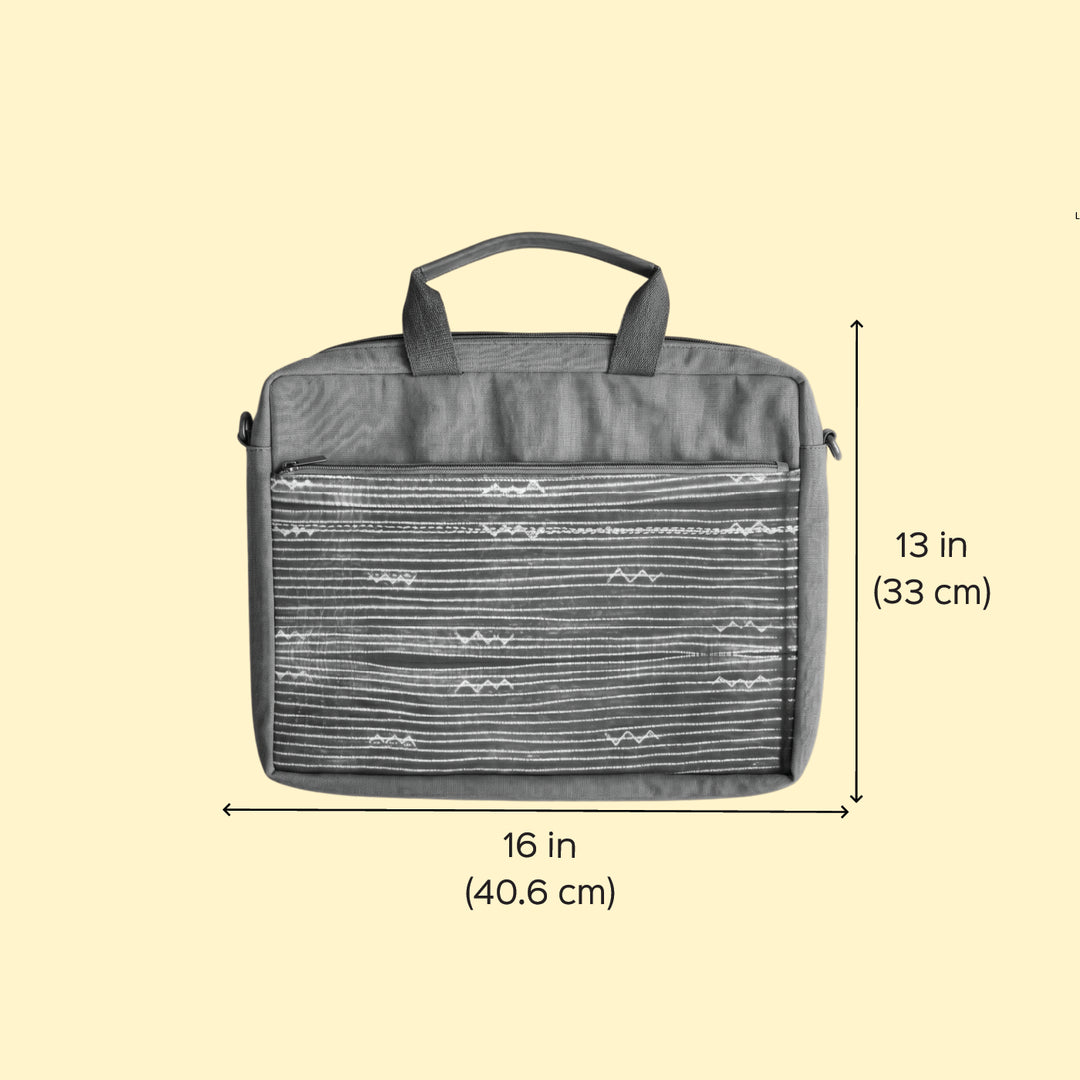 Handcrafted Water-Resistant Diamond Print Laptop Bag