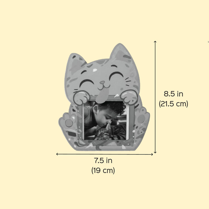 Quirky Orange Cat MDF Photo Frame