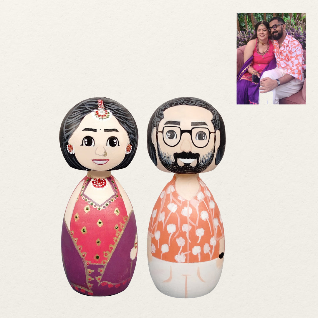 Personalized Wooden Peggy Doll - Zwende