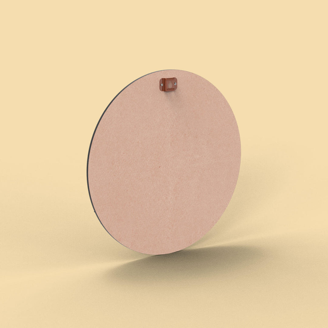 Buy Handcrafted Circular Nameplate - Dark Wood Online On Zwende