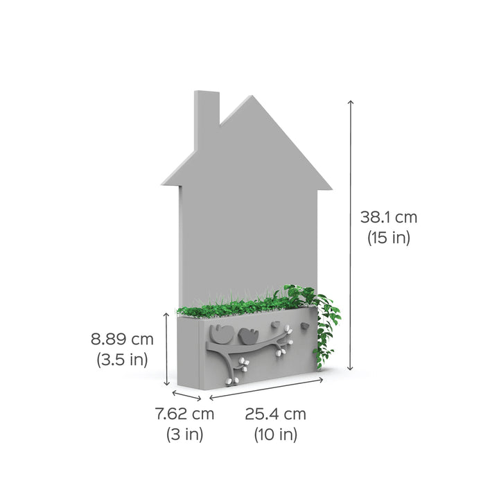 House Shaped Birds Planter Nameboard - Zwende