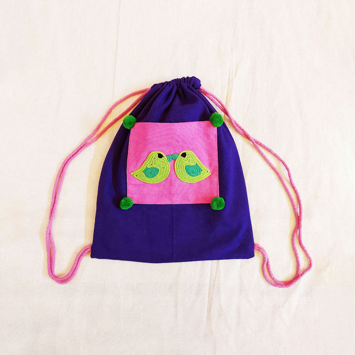 Embroidered Kid's Animal Theme Backpack for School & Trips