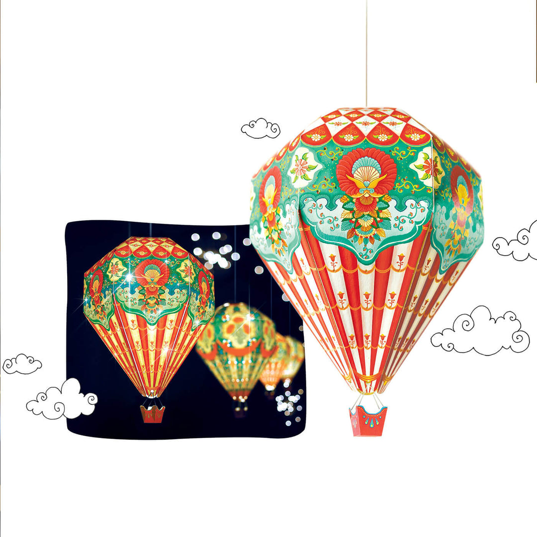 Big Hot Air Balloon DIY Paper Lamp Shade