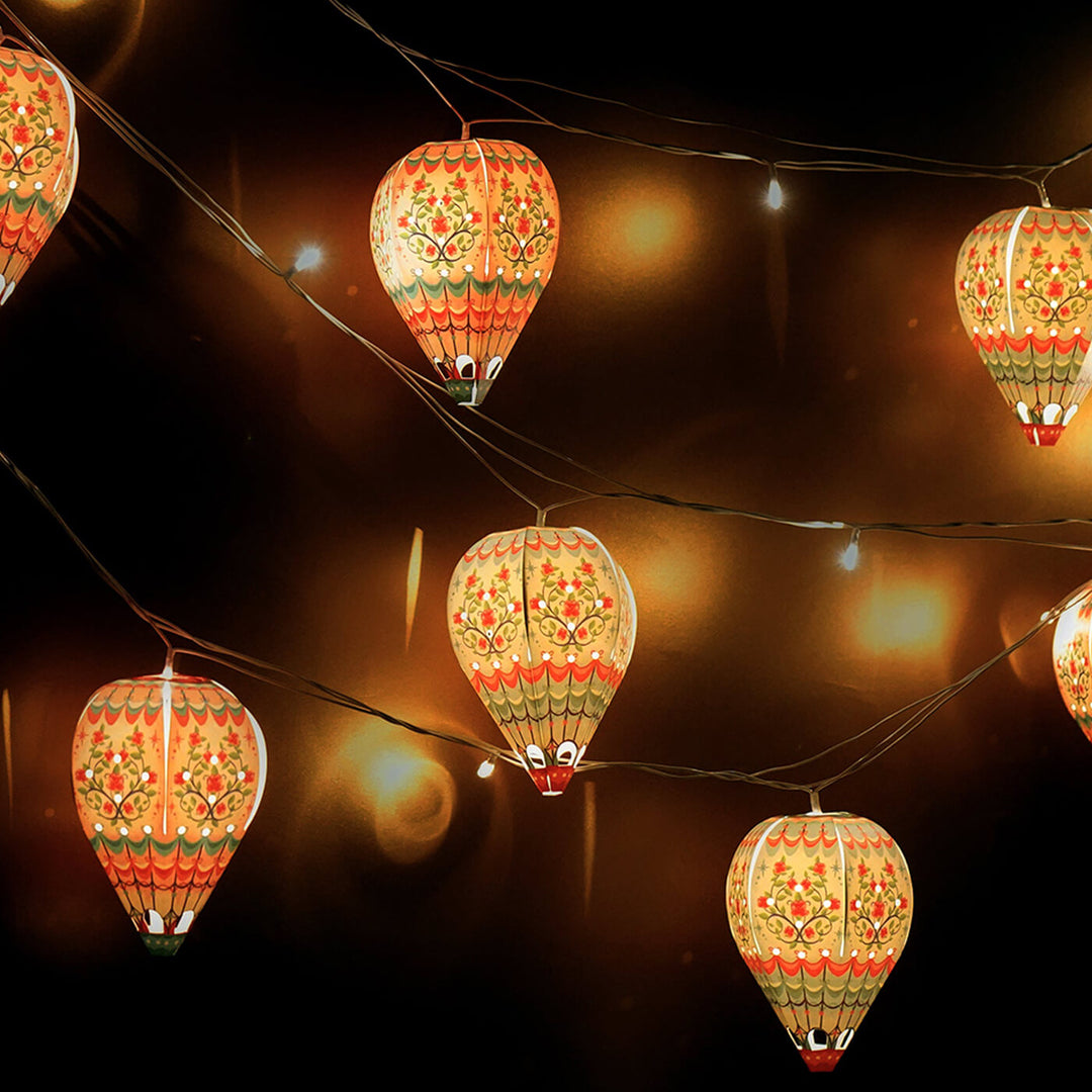 Paper Mini Hot Air Balloon DIY Fairy Lights