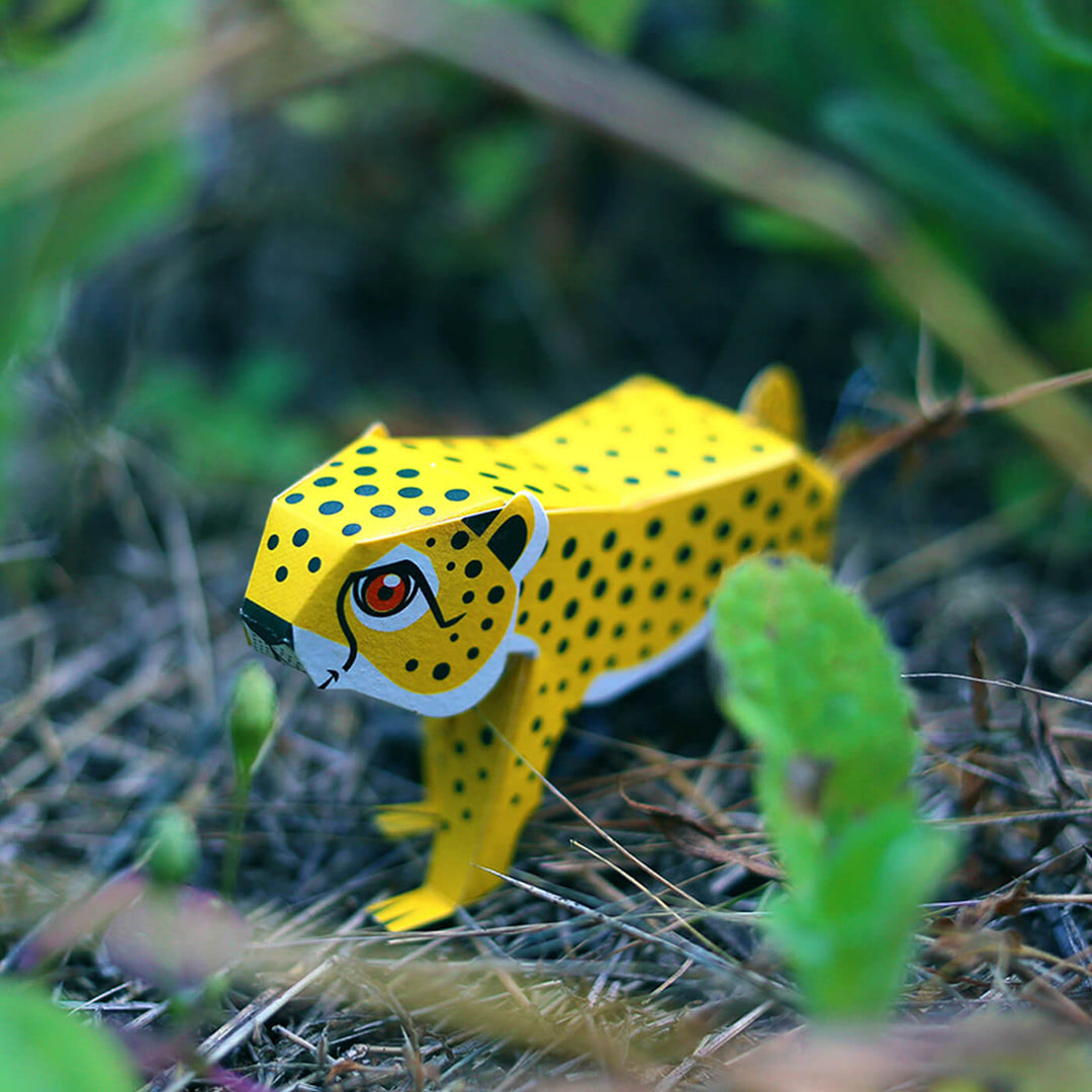 Mini Endangered Animals Paper Craft DIY Kit - Set of 6