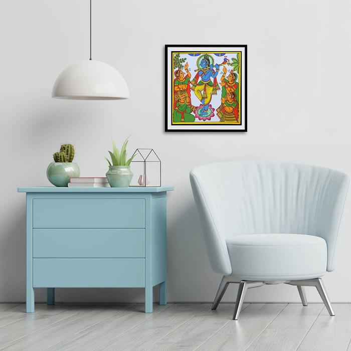 Lord Krishna - Paper Phad Painting 084