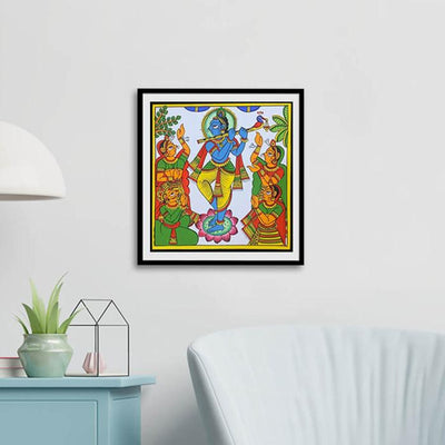 Lord Krishna - Paper Phad Painting 084