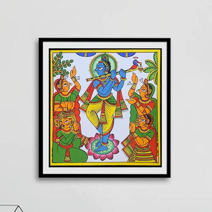Lord Krishna - Paper Phad Painting 084