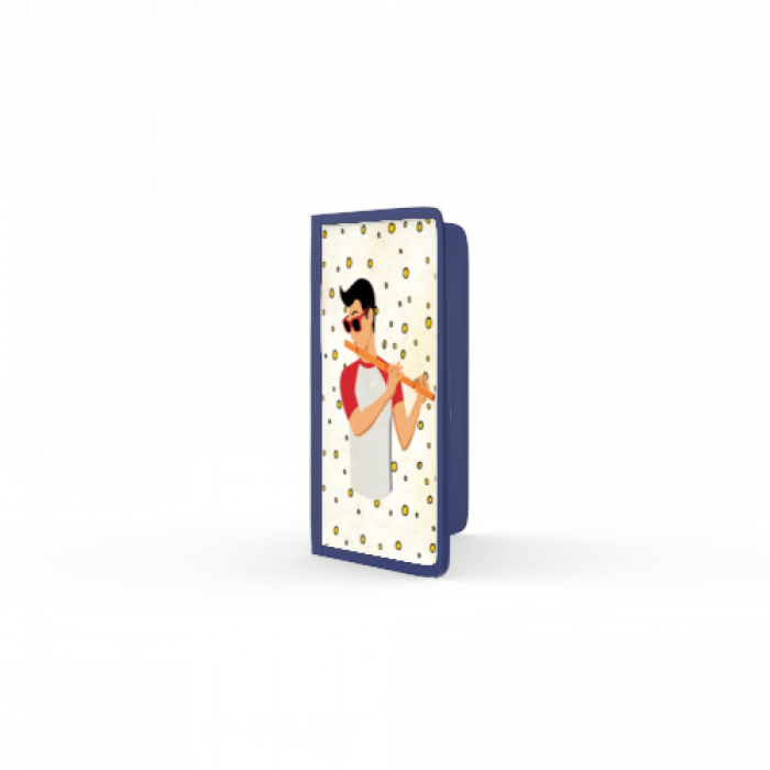 Passport Cover with Flutist - The Indian Raga Collection
