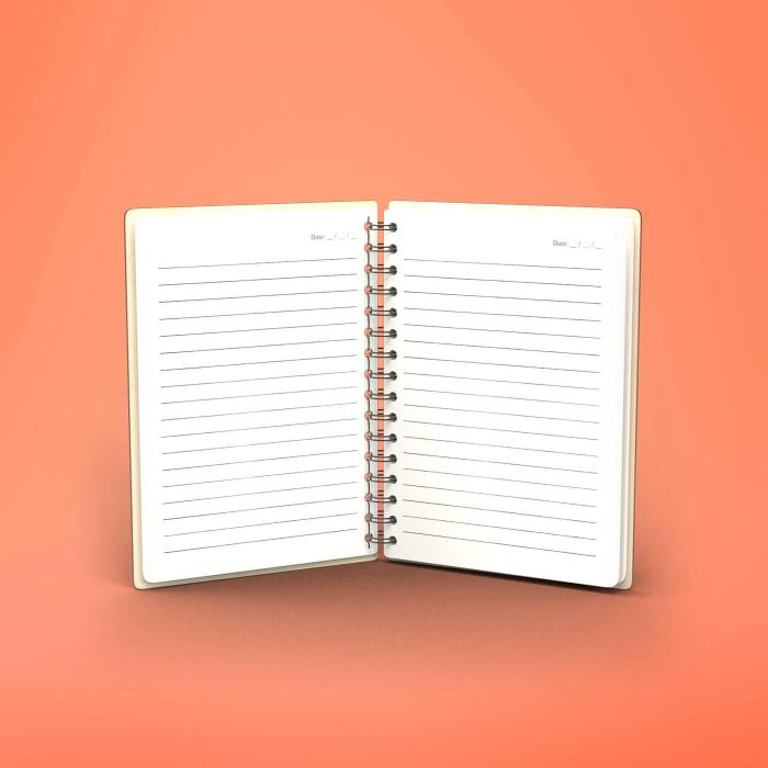 A5 Monogrammed Laser Etched Diary - Letter M