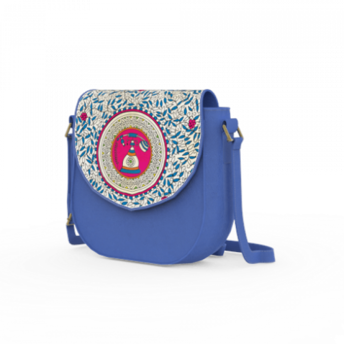 Small Blue Sling Bag