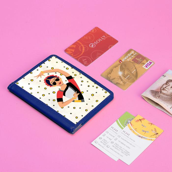 Passport Cover with Dancer in White - The Indian Raga Collection