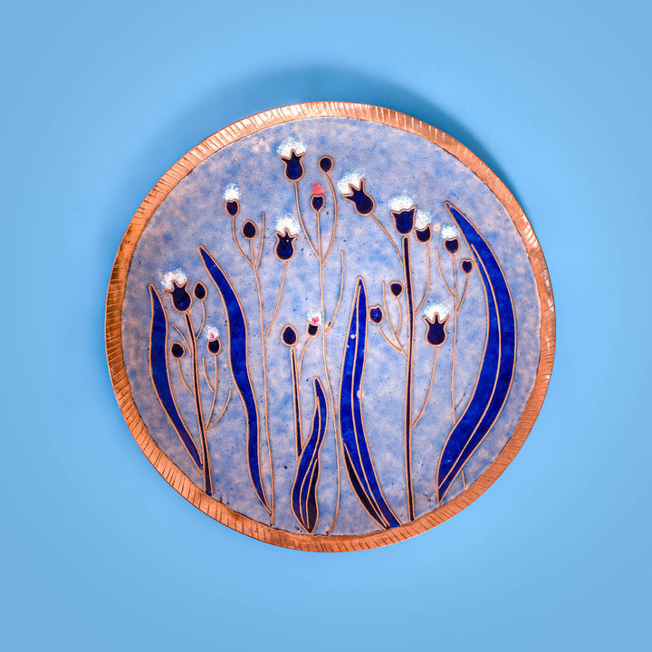 Copper Enamel Wall Plate - Pastels - Emilia - Zwende