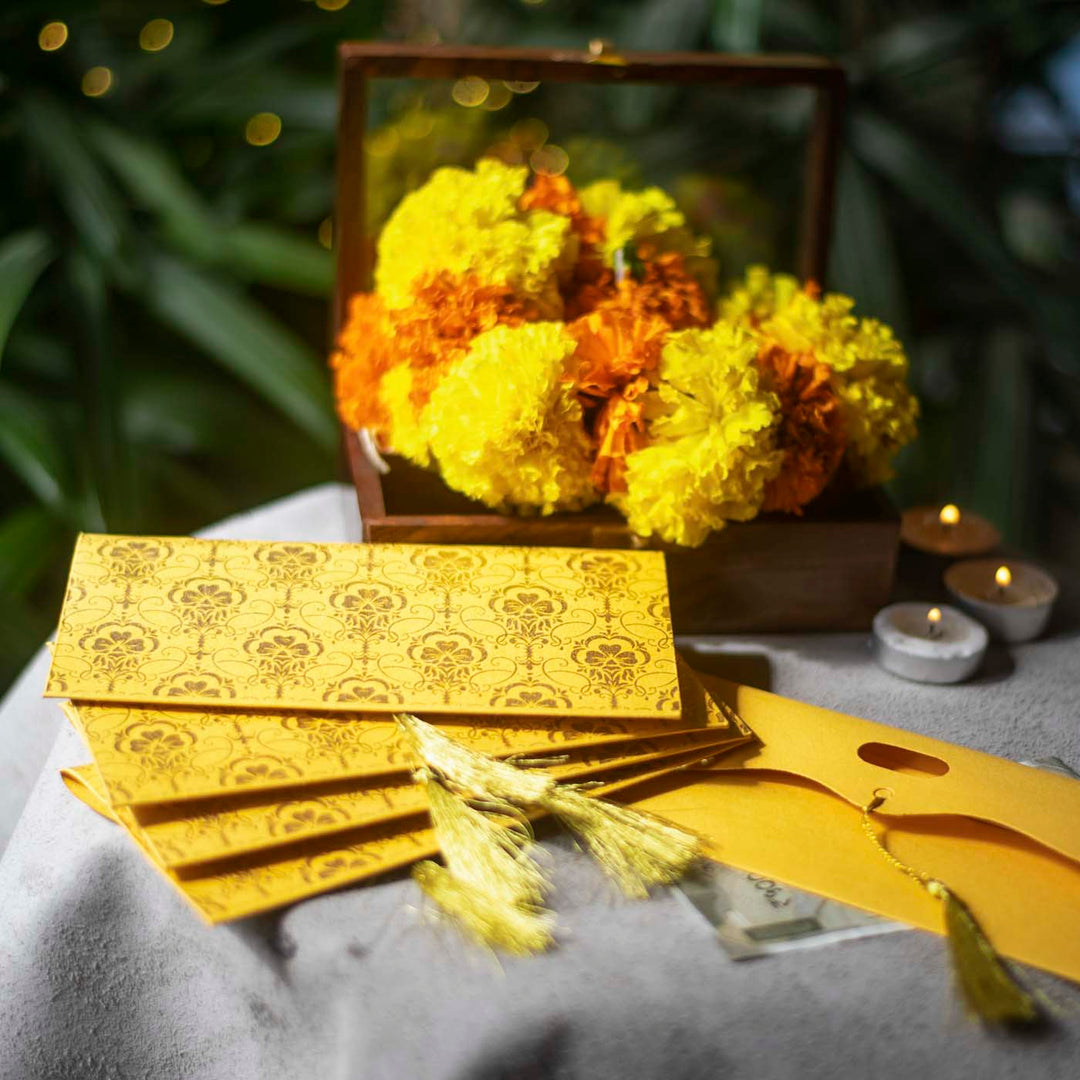Handcrafted Envelopes - Pack of 5 - Yellow