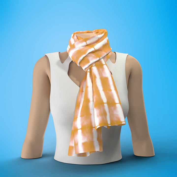Shibori Stole with line pattern - Zwende