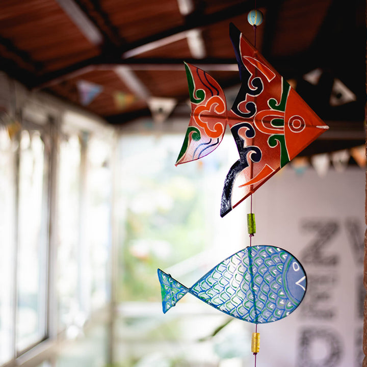 Fish Hangings - Orange & Blue