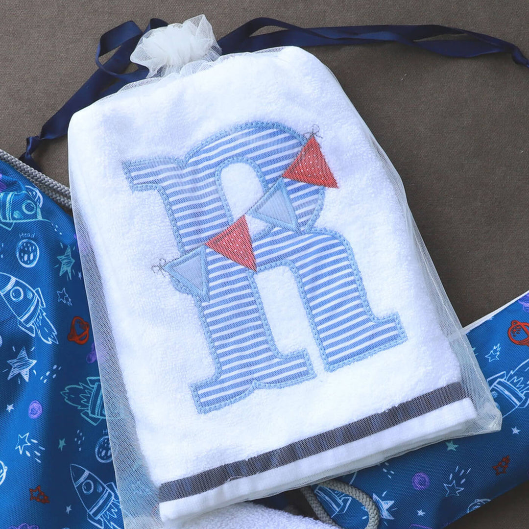 Small Bath Towels Set - Blue Galore