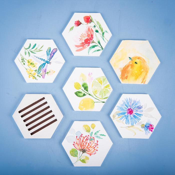 Floral & Fauna Coasters - Set of 6