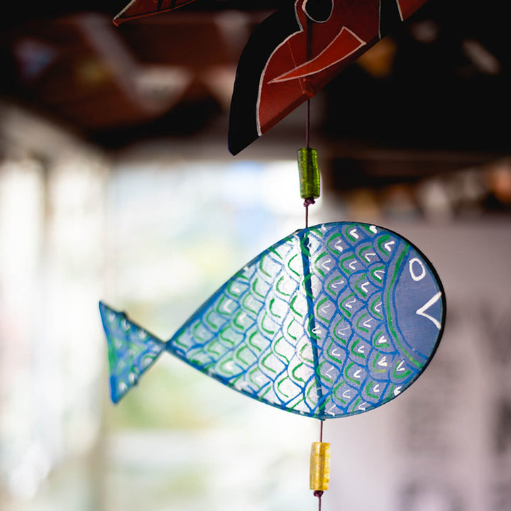 Fish Hangings - Orange & Blue