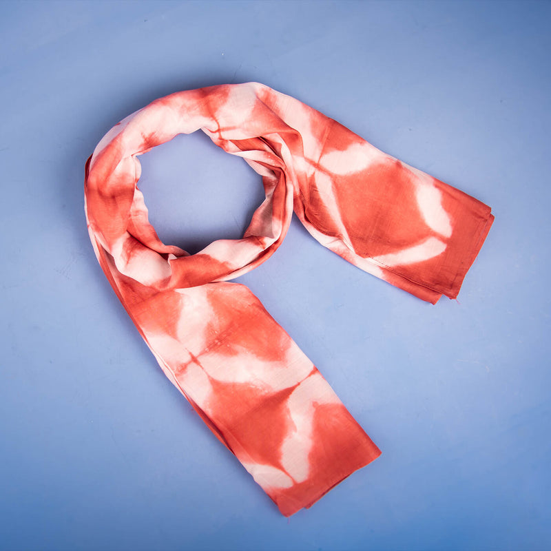 Diamond Pattern Shibori Stole