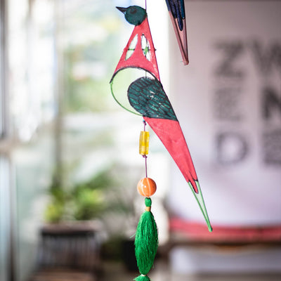 Bird Hangings - Green, Blue and Pink