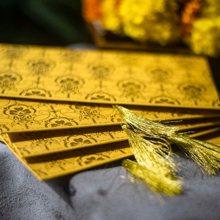 Handcrafted Envelopes - Pack of 5 - Yellow