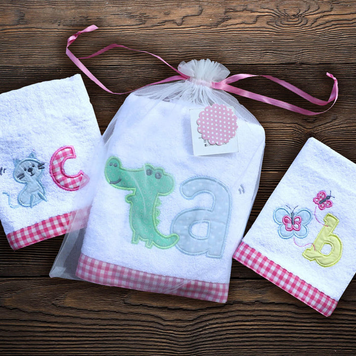 Small Bath Towels Set - ABC's Time