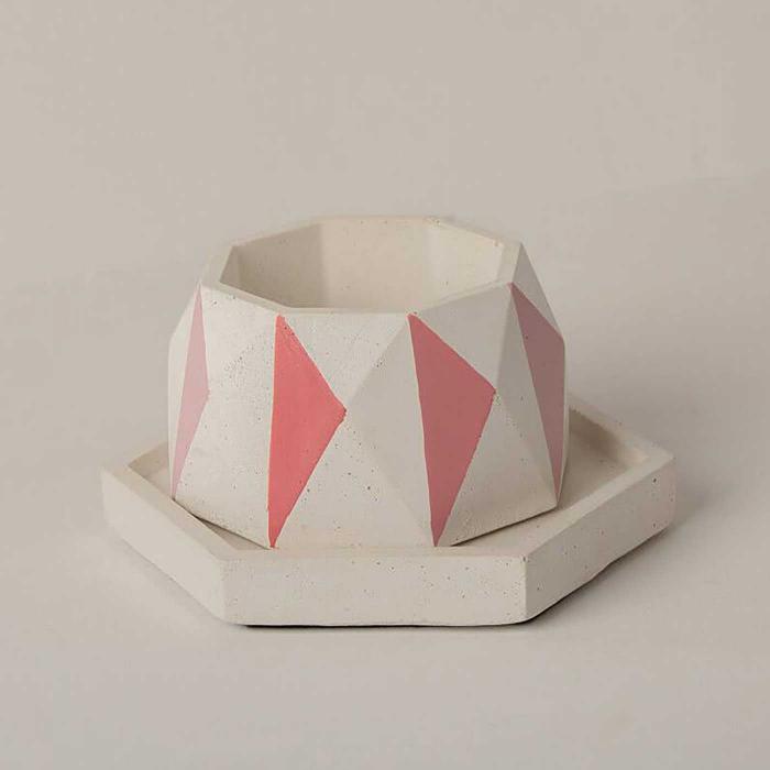 Diamente Kite Invertrix Planter - Pink - Zwende