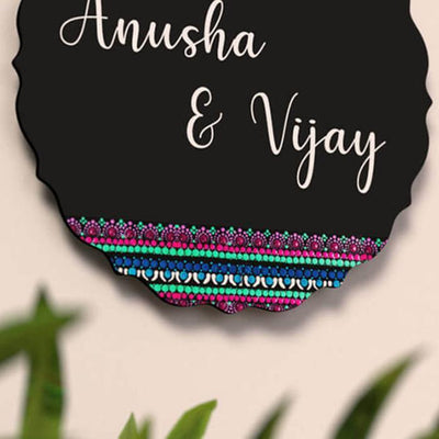 Circular Dot Art Nameboard