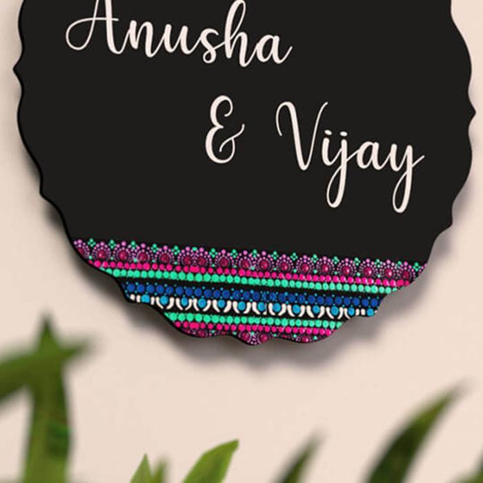 Circular Dot Art Nameboard