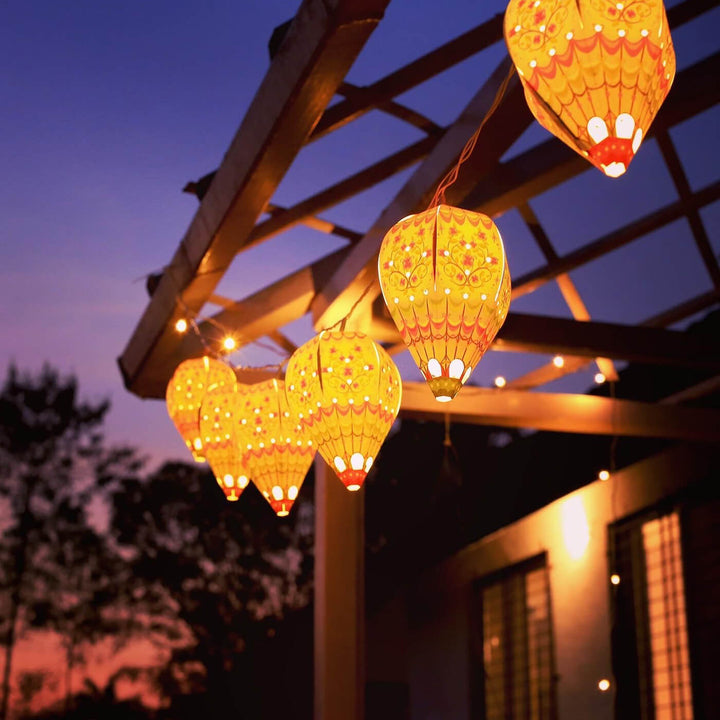 Paper Mini Hot Air Balloon DIY Fairy Lights