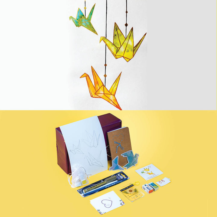 Watercolor Origami Crane DIY Kit