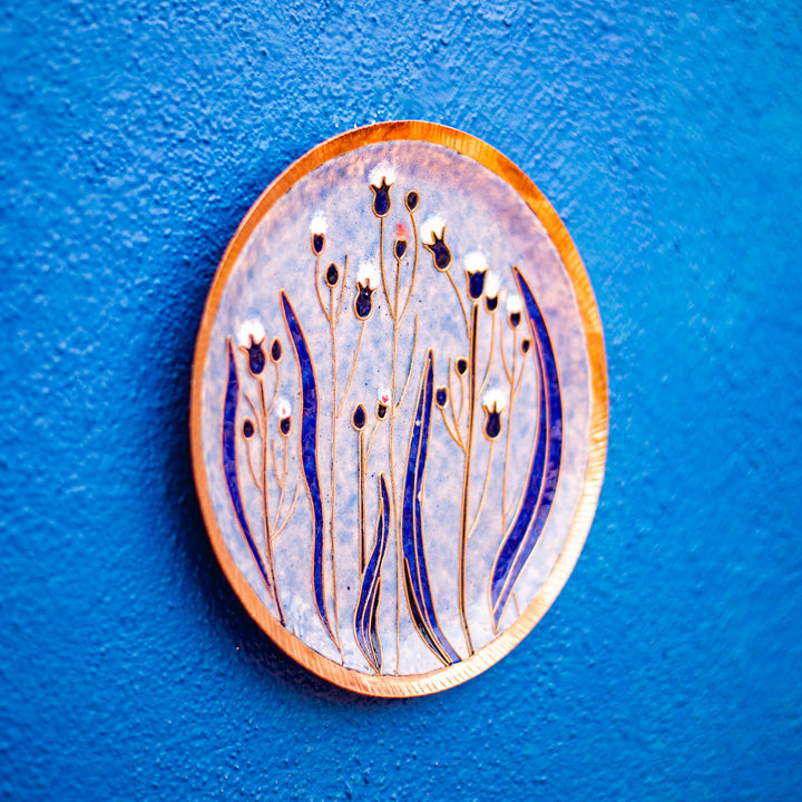 Copper Enamel Wall Plate - Pastels - Emilia - Zwende