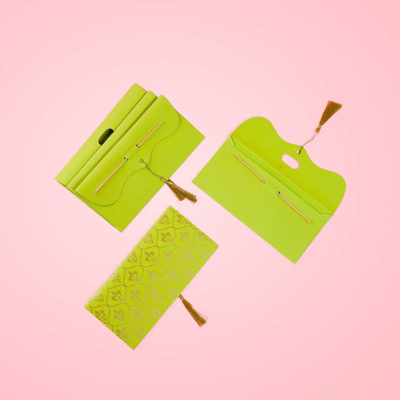 Handcrafted Envelopes - Pack of 5 - Green