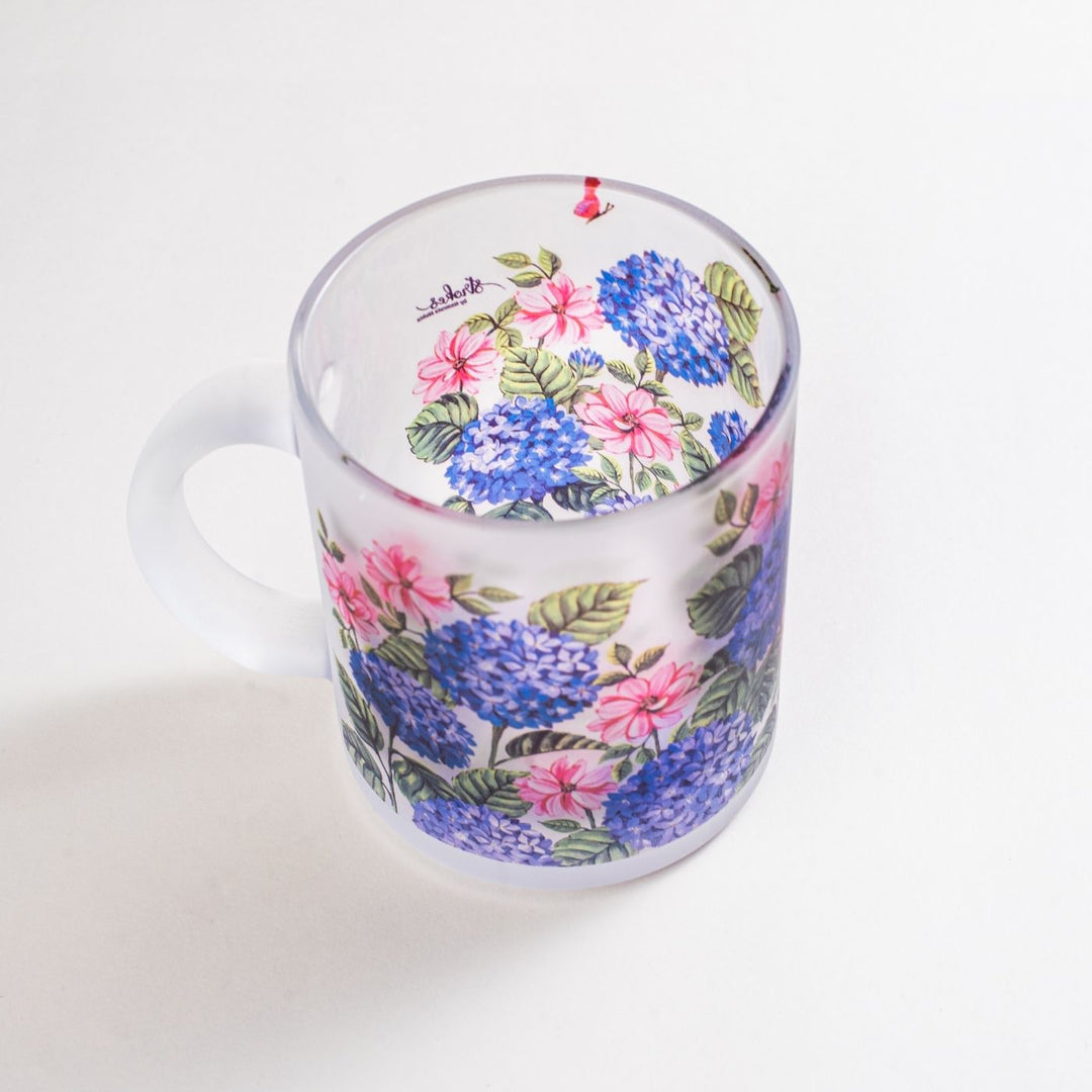 Delicate Printed Glass Mug I 350 ML