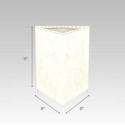 Doodle Flower & Marigold Prism Tholu Bommalata Tabletop Lamp | 11 inches