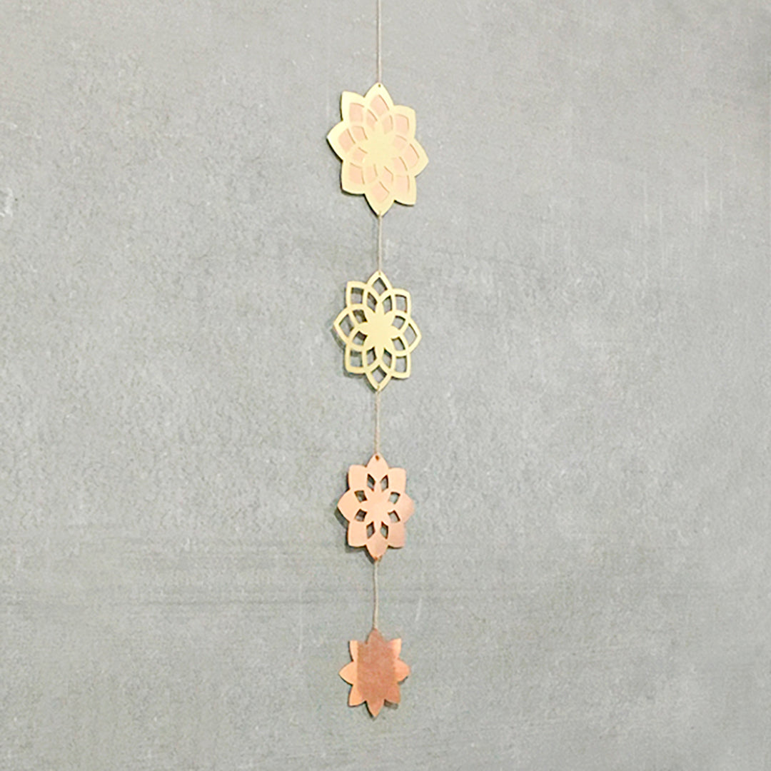Lotus Meditation Copper Hanging Wall Decor